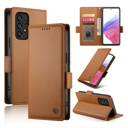 Samsung Galaxy A53 5G Magnetic Leather Wallet Case with Card Slots, Stand Function & Full Protection