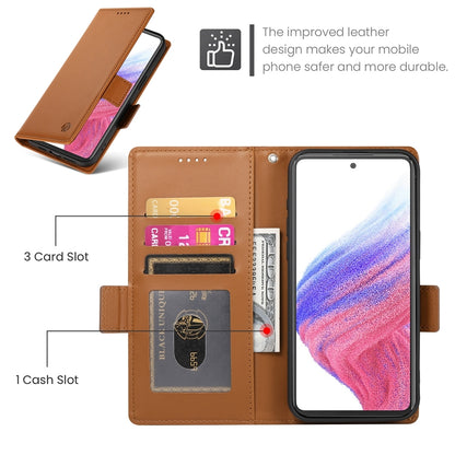 Samsung Galaxy A53 5G Magnetic Leather Wallet Case with Card Slots, Stand Function & Full Protection
