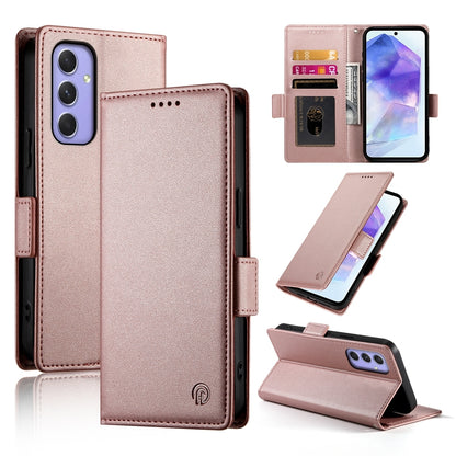 Samsung Galaxy A55 5G Magnetic Leather Wallet Case with Card Slots, Stand Function & Full Protection