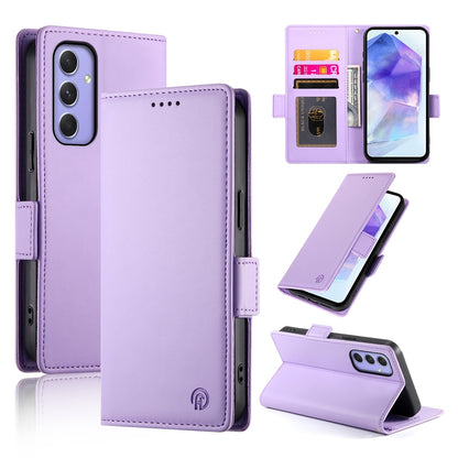 Samsung Galaxy A55 5G Magnetic Leather Wallet Case with Card Slots, Stand Function & Full Protection