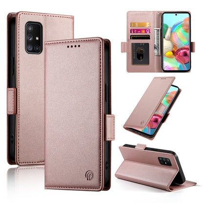 Samsung Galaxy A71 4G Magnetic Leather Wallet Case with Card Slots, Stand Function & Full Protection