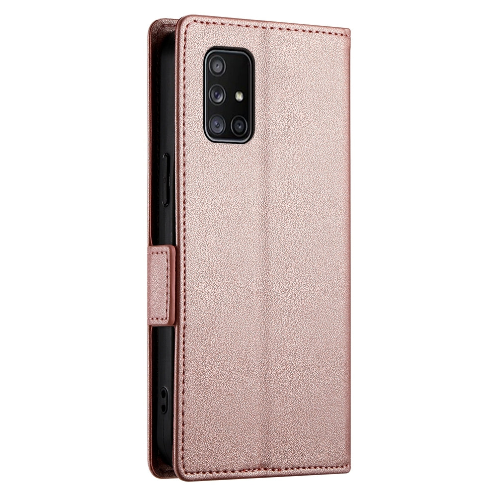 Samsung Galaxy A71 4G Magnetic Leather Wallet Case with Card Slots, Stand Function & Full Protection