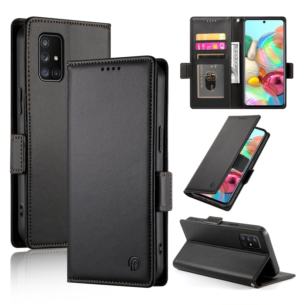 Samsung Galaxy A71 4G Magnetic Leather Wallet Case with Card Slots, Stand Function & Full Protection