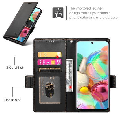 Samsung Galaxy A71 4G Magnetic Leather Wallet Case with Card Slots, Stand Function & Full Protection