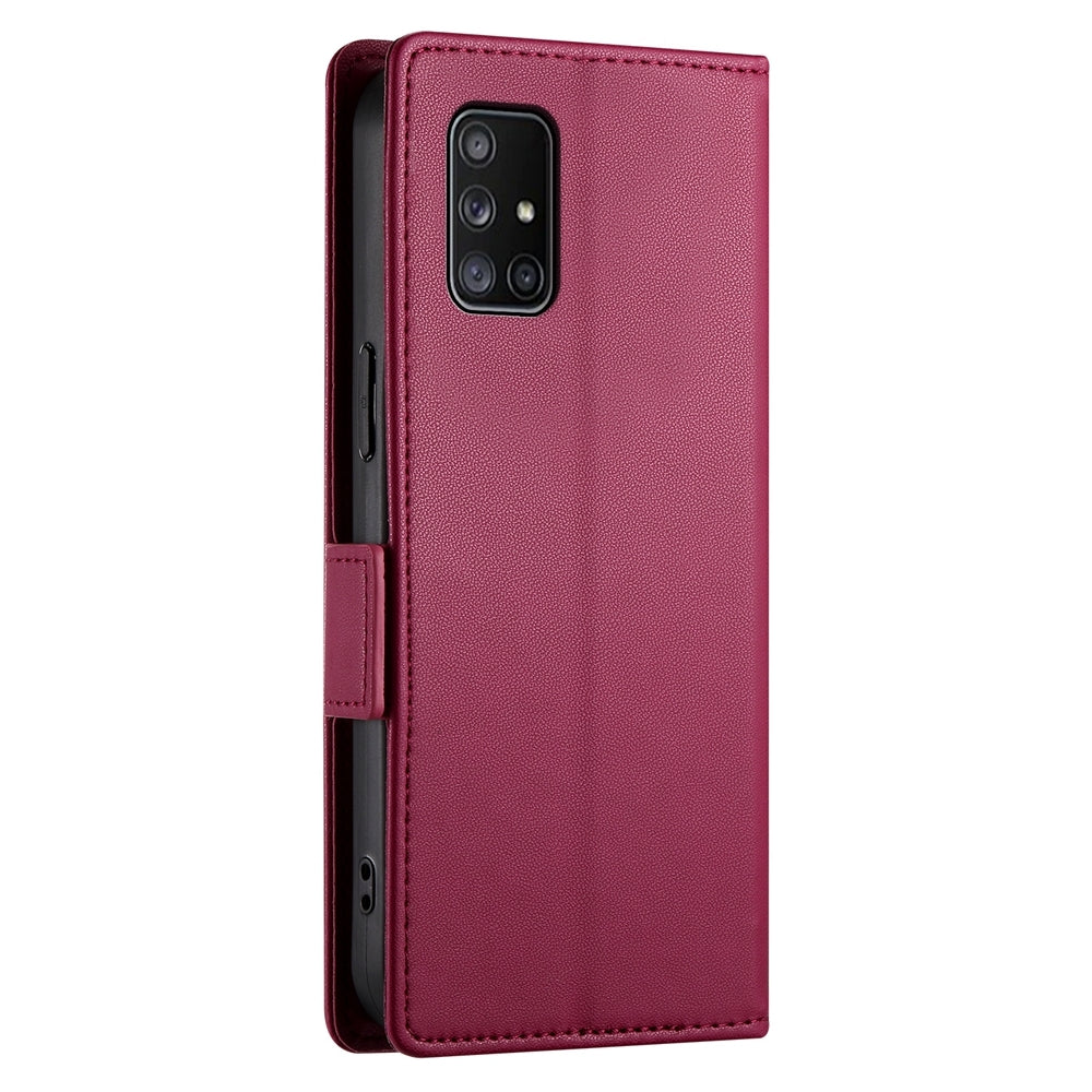 Samsung Galaxy A71 4G Magnetic Leather Wallet Case with Card Slots, Stand Function & Full Protection