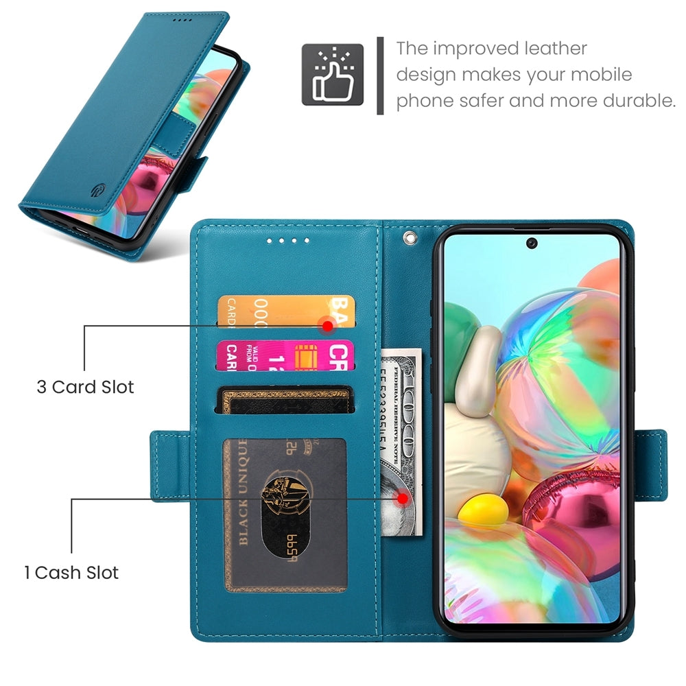 Samsung Galaxy A71 4G Magnetic Leather Wallet Case with Card Slots, Stand Function & Full Protection