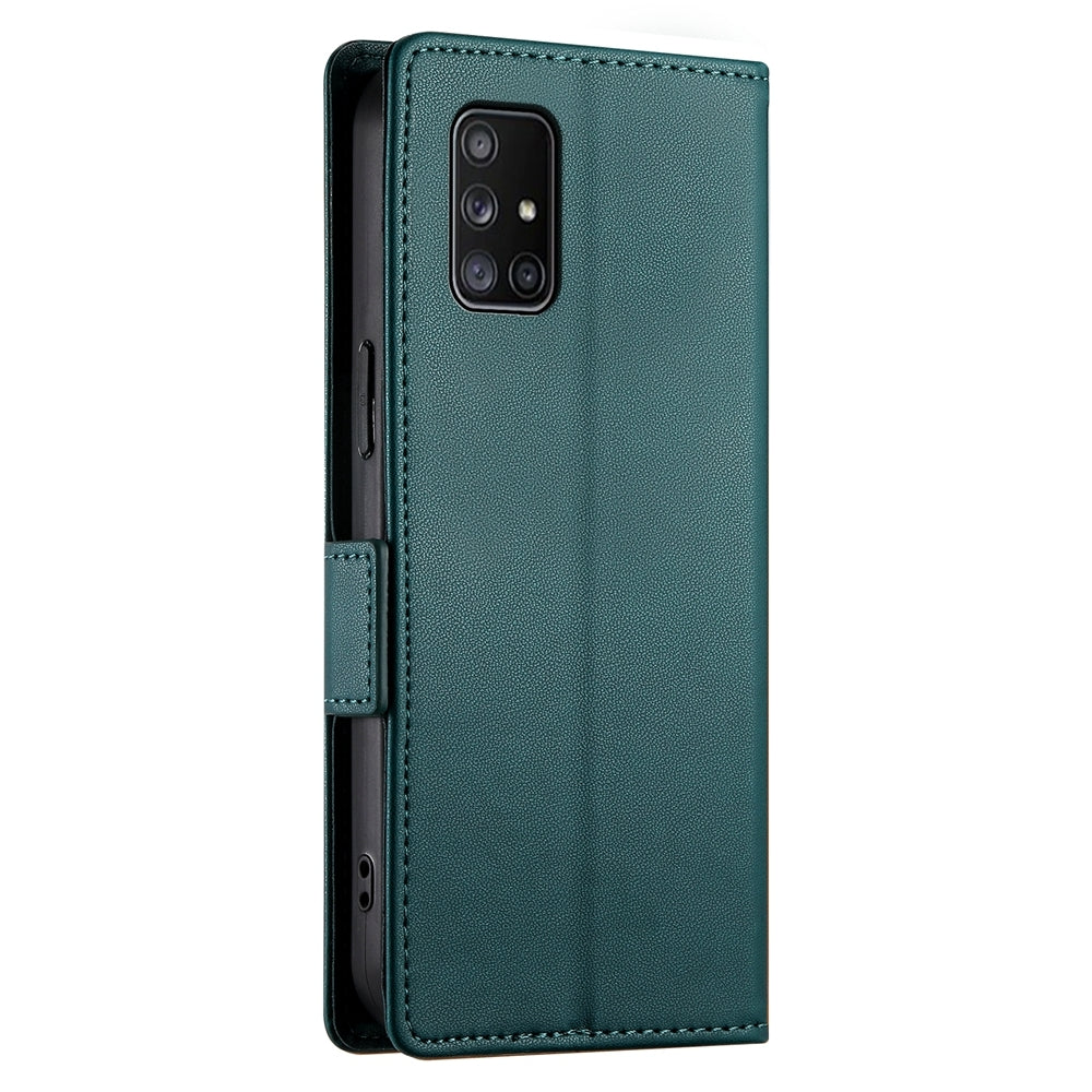 Samsung Galaxy A71 4G Magnetic Leather Wallet Case with Card Slots, Stand Function & Full Protection