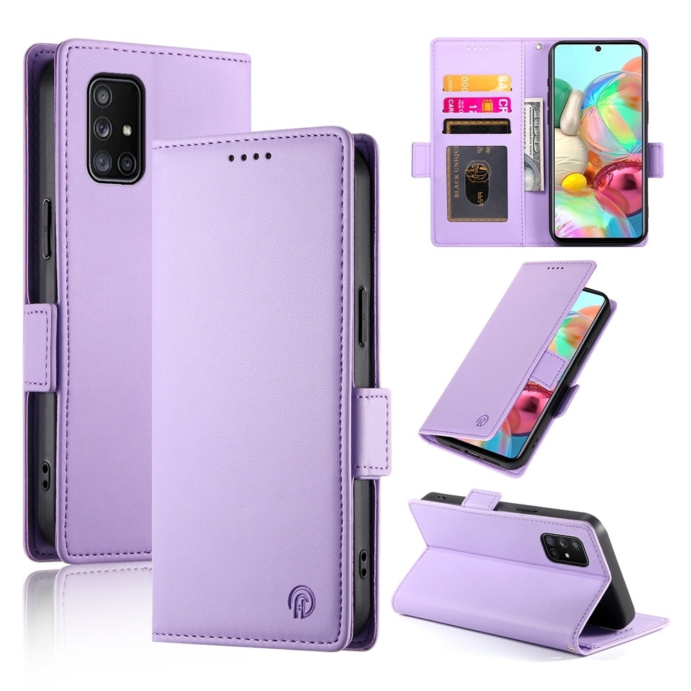 Samsung Galaxy A71 4G Magnetic Leather Wallet Case with Card Slots, Stand Function & Full Protection