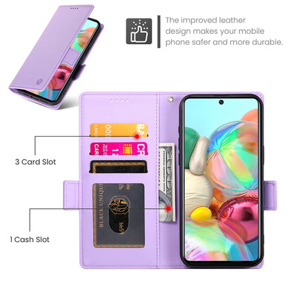 Samsung Galaxy A71 4G Magnetic Leather Wallet Case with Card Slots, Stand Function & Full Protection