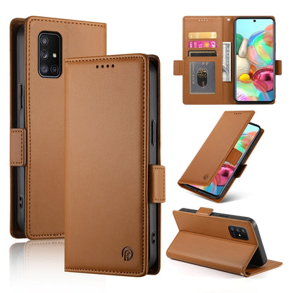 Samsung Galaxy A71 4G Magnetic Leather Wallet Case with Card Slots, Stand Function & Full Protection