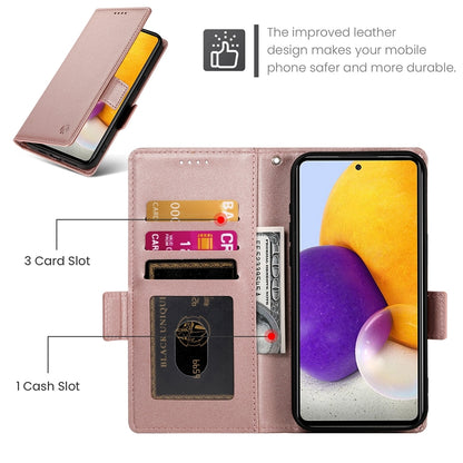 Samsung Galaxy A72 4G/5G Magnetic Leather Wallet Case with Card Slots, Stand Function & Full Protection