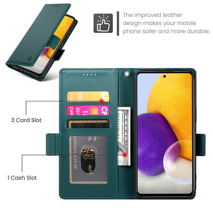 Samsung Galaxy A72 4G/5G Magnetic Leather Wallet Case with Card Slots, Stand Function & Full Protection