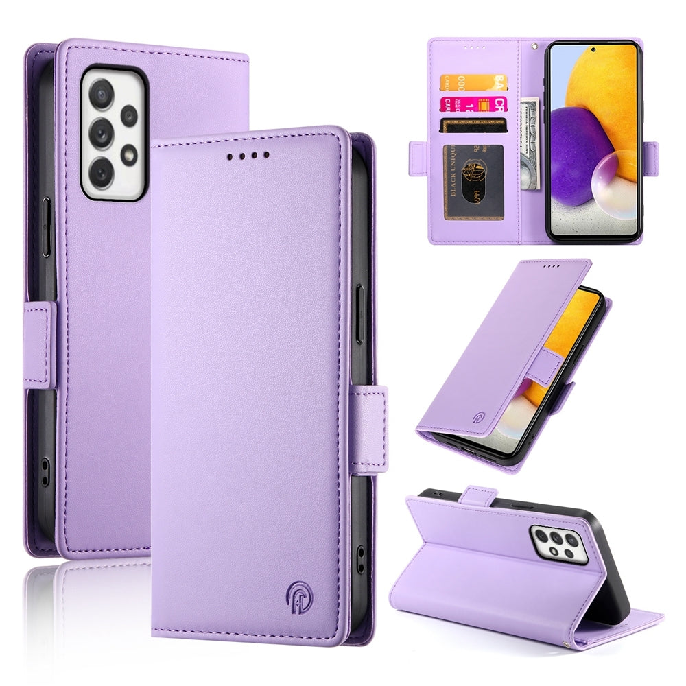 Samsung Galaxy A72 4G/5G Magnetic Leather Wallet Case with Card Slots, Stand Function & Full Protection
