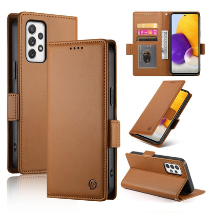 Samsung Galaxy A72 4G/5G Magnetic Leather Wallet Case with Card Slots, Stand Function & Full Protection