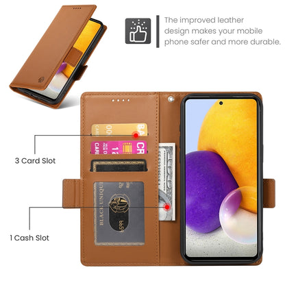 Samsung Galaxy A72 4G/5G Magnetic Leather Wallet Case with Card Slots, Stand Function & Full Protection