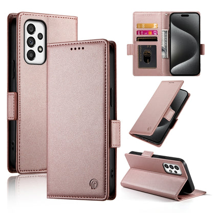 Samsung Galaxy A73 5G Magnetic Leather Wallet Case with Card Slots, Stand Function & Full Protection