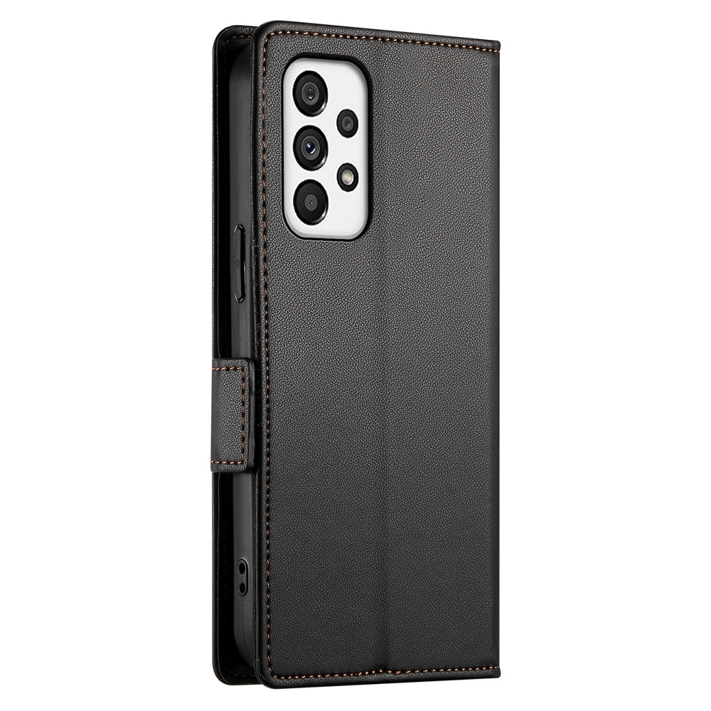Samsung Galaxy A73 5G Magnetic Leather Wallet Case with Card Slots, Stand Function & Full Protection