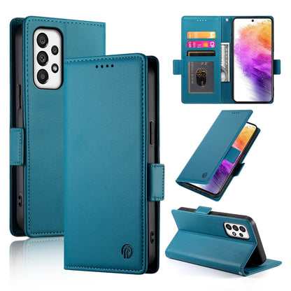 Samsung Galaxy A73 5G Magnetic Leather Wallet Case with Card Slots, Stand Function & Full Protection