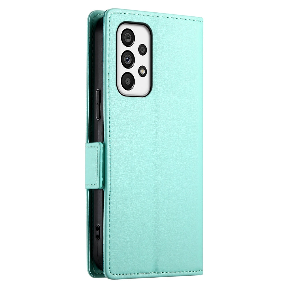 Samsung Galaxy A73 5G Magnetic Leather Wallet Case with Card Slots, Stand Function & Full Protection