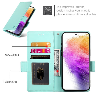 Samsung Galaxy A73 5G Magnetic Leather Wallet Case with Card Slots, Stand Function & Full Protection