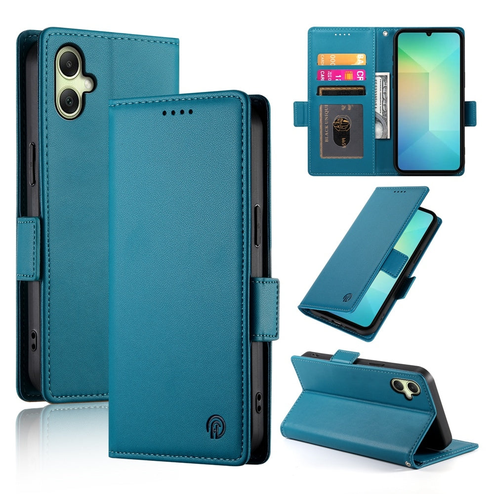 Samsung Galaxy A06 4G Magnetic Leather Wallet Case with Card Slots, Stand Function & Full Protection