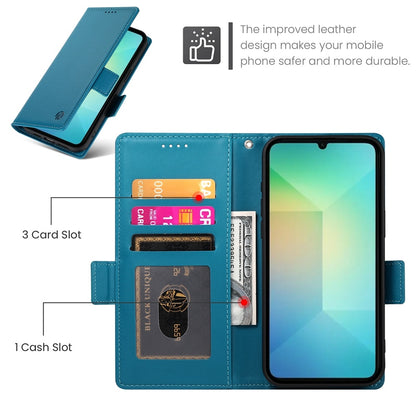 Samsung Galaxy A06 4G Magnetic Leather Wallet Case with Card Slots, Stand Function & Full Protection
