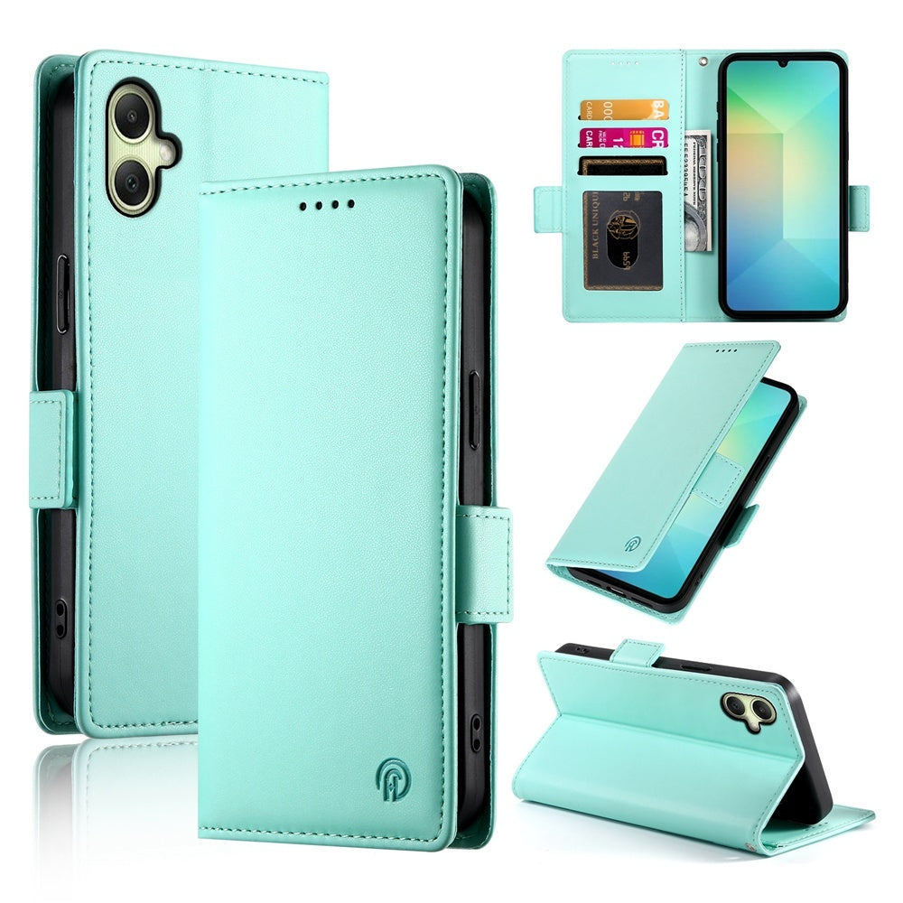 Samsung Galaxy A06 4G Magnetic Leather Wallet Case with Card Slots, Stand Function & Full Protection