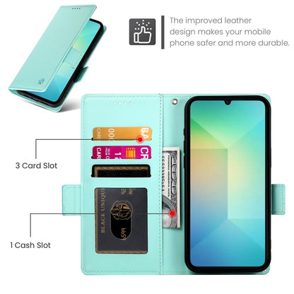 Samsung Galaxy A06 4G Magnetic Leather Wallet Case with Card Slots, Stand Function & Full Protection