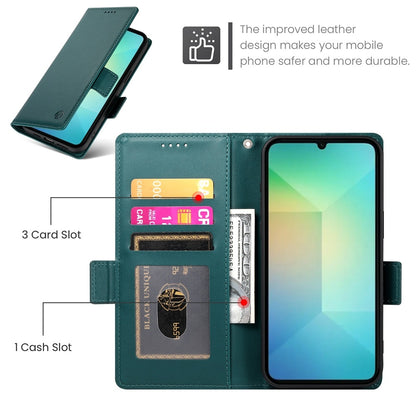 Samsung Galaxy A06 4G Magnetic Leather Wallet Case with Card Slots, Stand Function & Full Protection