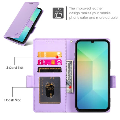 Samsung Galaxy A06 4G Magnetic Leather Wallet Case with Card Slots, Stand Function & Full Protection