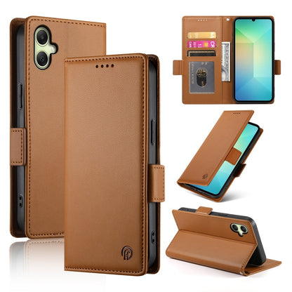 Samsung Galaxy A06 4G Magnetic Leather Wallet Case with Card Slots, Stand Function & Full Protection