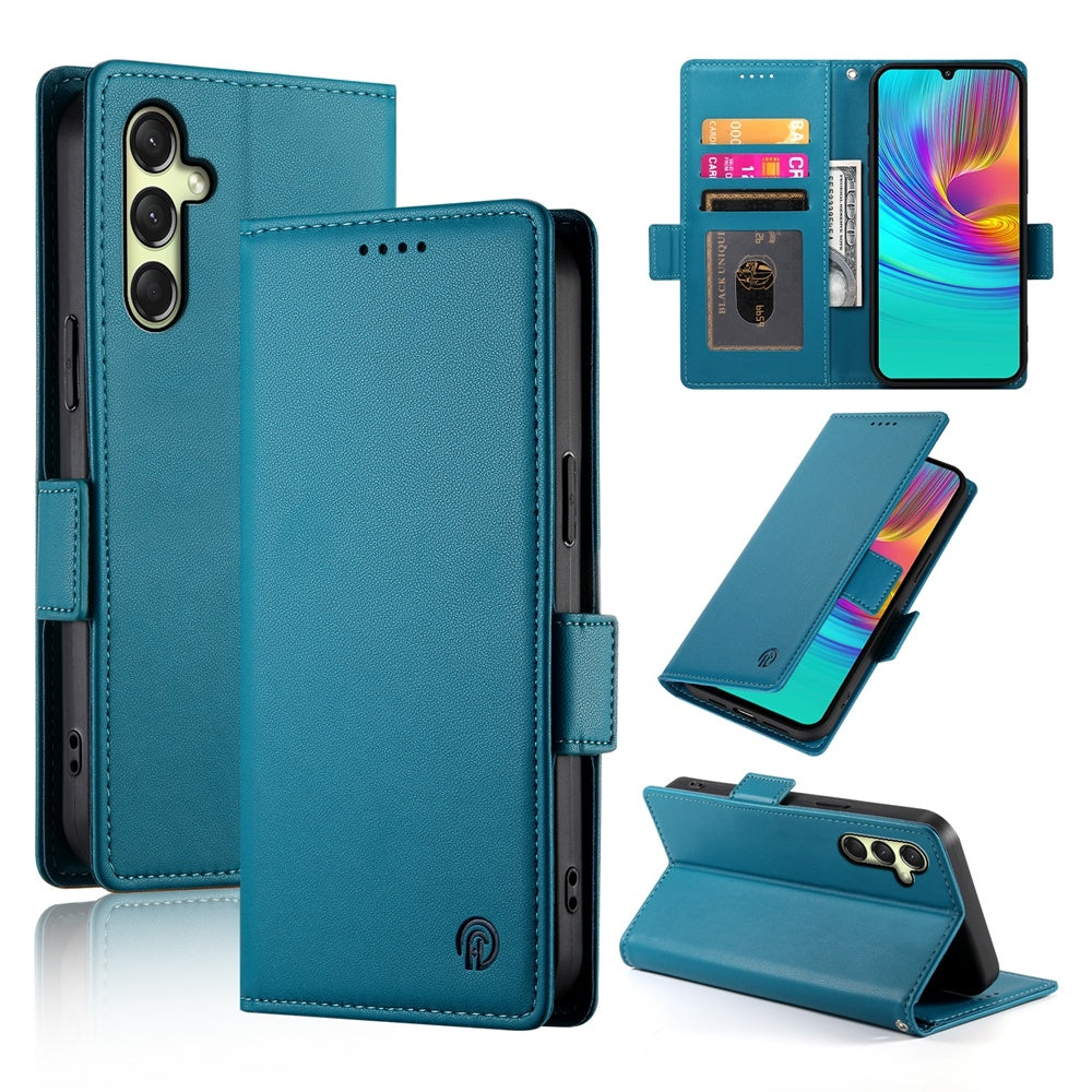 Samsung Galaxy A16 5G Magnetic Leather Wallet Case with Card Slots, Stand Function & Full Protection