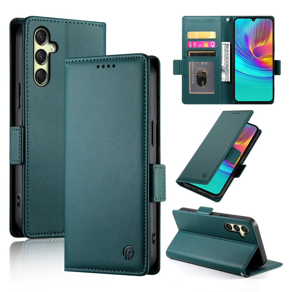 Samsung Galaxy A16 5G Magnetic Leather Wallet Case with Card Slots, Stand Function & Full Protection