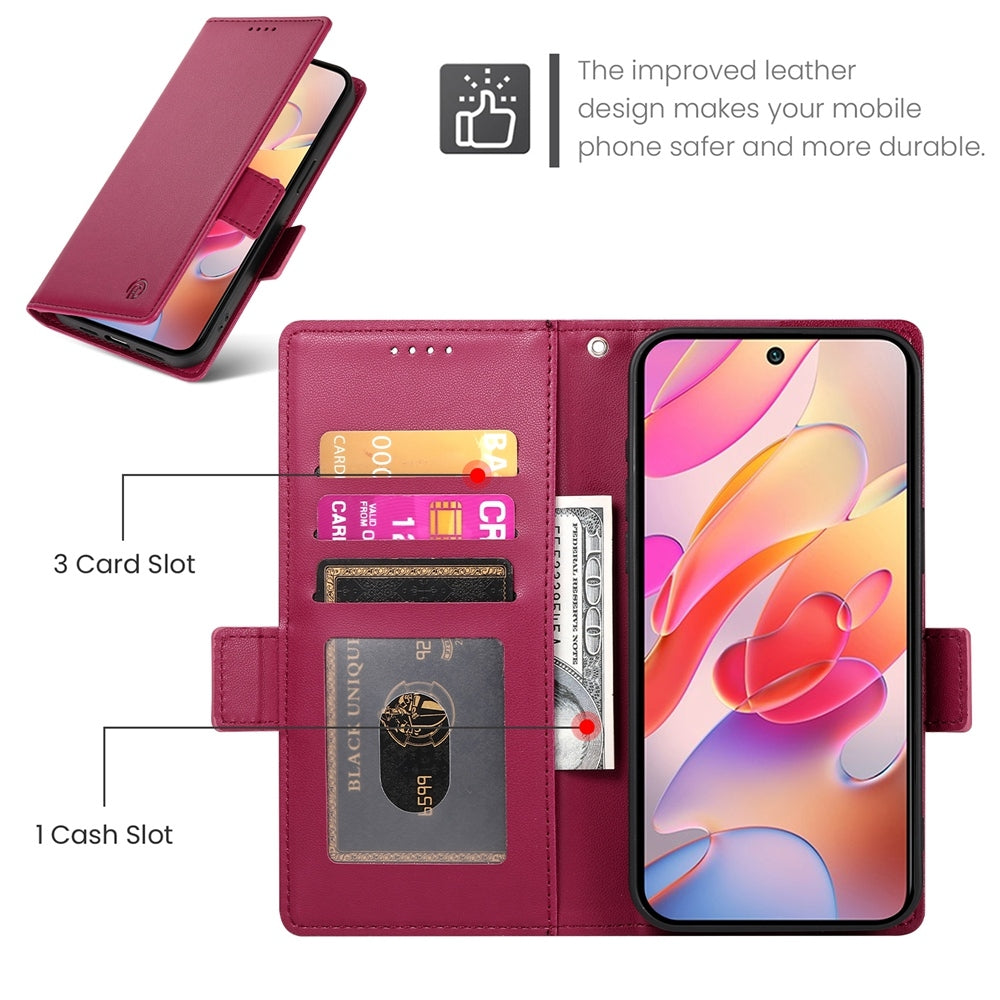 Samsung Galaxy A26 5G Magnetic Leather Wallet Case with Card Slots, Stand Function & Full Protection