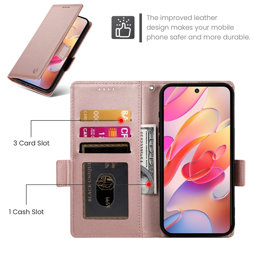 Samsung Galaxy A36 Magnetic Leather Wallet Case with Card Slots, Stand Function & Full Protection