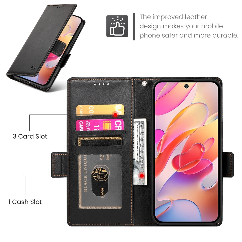 Samsung Galaxy A36 Magnetic Leather Wallet Case with Card Slots, Stand Function & Full Protection