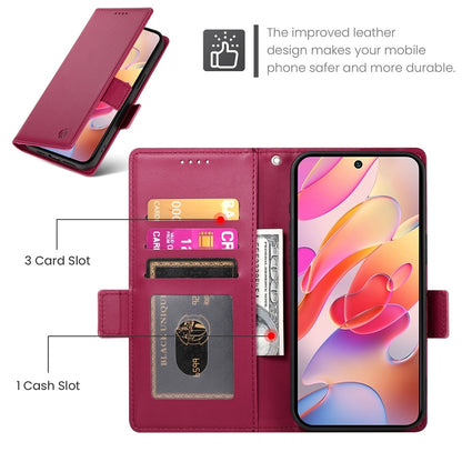 Samsung Galaxy A36 Magnetic Leather Wallet Case with Card Slots, Stand Function & Full Protection