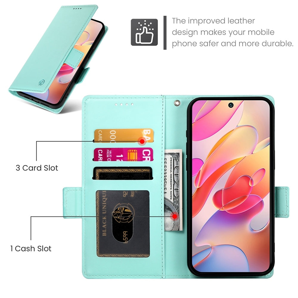 Samsung Galaxy A36 Magnetic Leather Wallet Case with Card Slots, Stand Function & Full Protection
