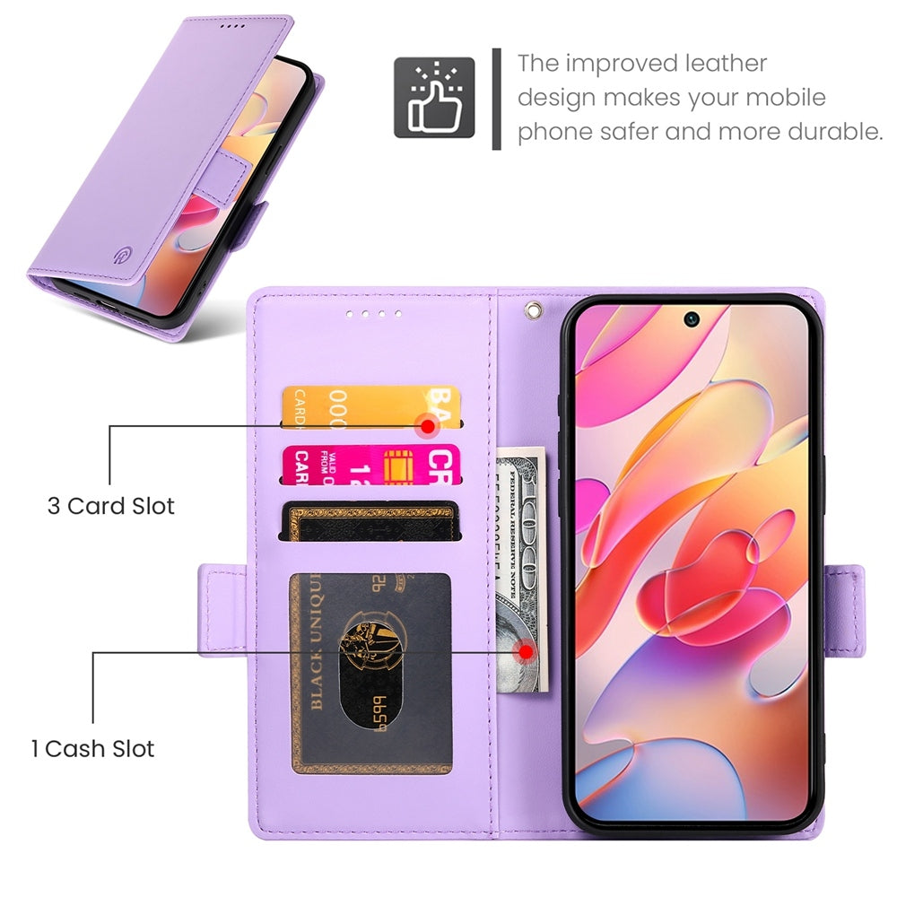 Samsung Galaxy A36 Magnetic Leather Wallet Case with Card Slots, Stand Function & Full Protection