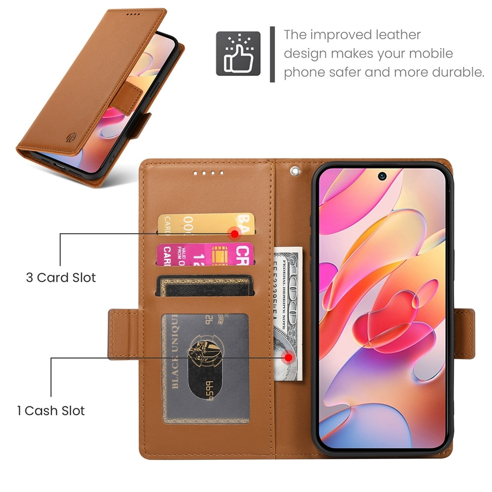 Samsung Galaxy A36 Magnetic Leather Wallet Case with Card Slots, Stand Function & Full Protection
