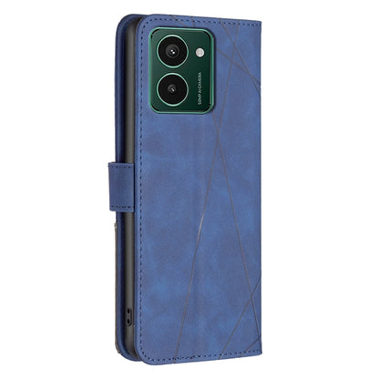 HMD Pulse+ Rhombus Texture Leather Phone Case with Magnetic Buckle and Card Holder