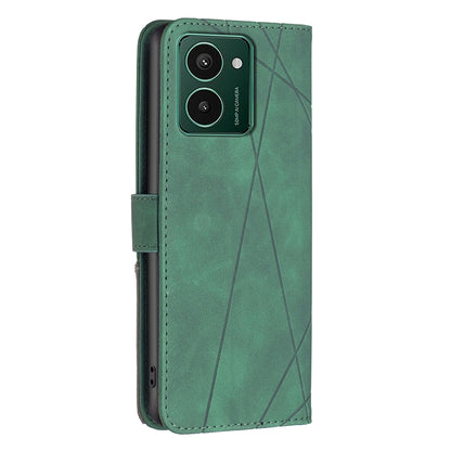 HMD Pulse+ Rhombus Texture Leather Phone Case with Magnetic Buckle and Card Holder