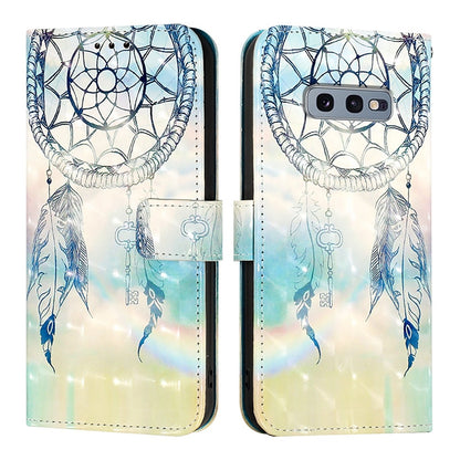 Samsung Galaxy S10e Leather Flip Phone Case with 3D Painted Design, Card Holder, Wallet & Stand Function - Durable Protection & Easy Access