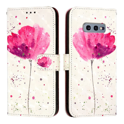 Samsung Galaxy S10e Leather Flip Phone Case with 3D Painted Design, Card Holder, Wallet & Stand Function - Durable Protection & Easy Access