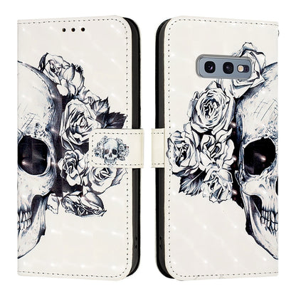 Samsung Galaxy S10e Leather Flip Phone Case with 3D Painted Design, Card Holder, Wallet & Stand Function - Durable Protection & Easy Access