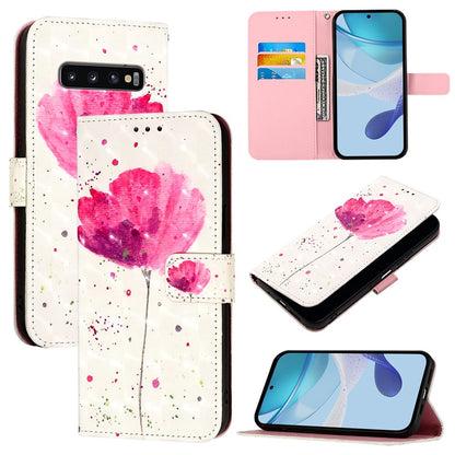 Samsung Galaxy S10 Leather Flip Phone Case with 3D Painted Design, Card Holder, Wallet & Stand Function - Durable Protection & Easy Access