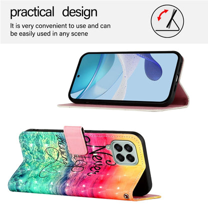 Samsung Galaxy M33 5G Global Leather Flip Phone Case with 3D Painted Design, Card Holder, Wallet & Stand Function - Durable Protection & Easy Access