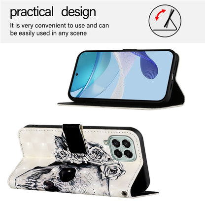 Samsung Galaxy M33 5G Global Leather Flip Phone Case with 3D Painted Design, Card Holder, Wallet & Stand Function - Durable Protection & Easy Access