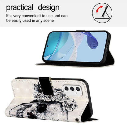Samsung Galaxy M52 5G Leather Flip Phone Case with 3D Painted Design, Card Holder, Wallet & Stand Function - Durable Protection & Easy Access
