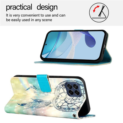 Samsung Galaxy M53 5G Leather Flip Phone Case with 3D Painted Design, Card Holder, Wallet & Stand Function - Durable Protection & Easy Access